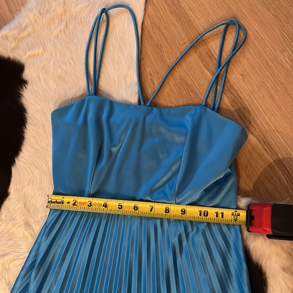 Vintage Blue Disco Dress - Picture 3 of 6